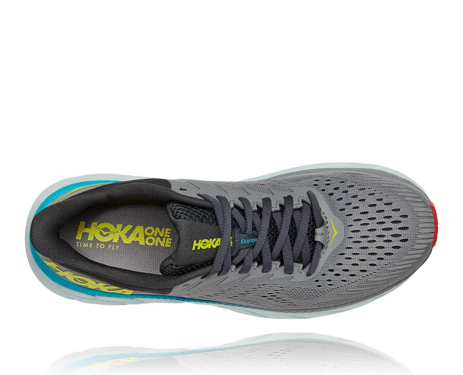 Hoka One One Running Shoes Mens Grey - Clifton 7 - 43687XLZJ